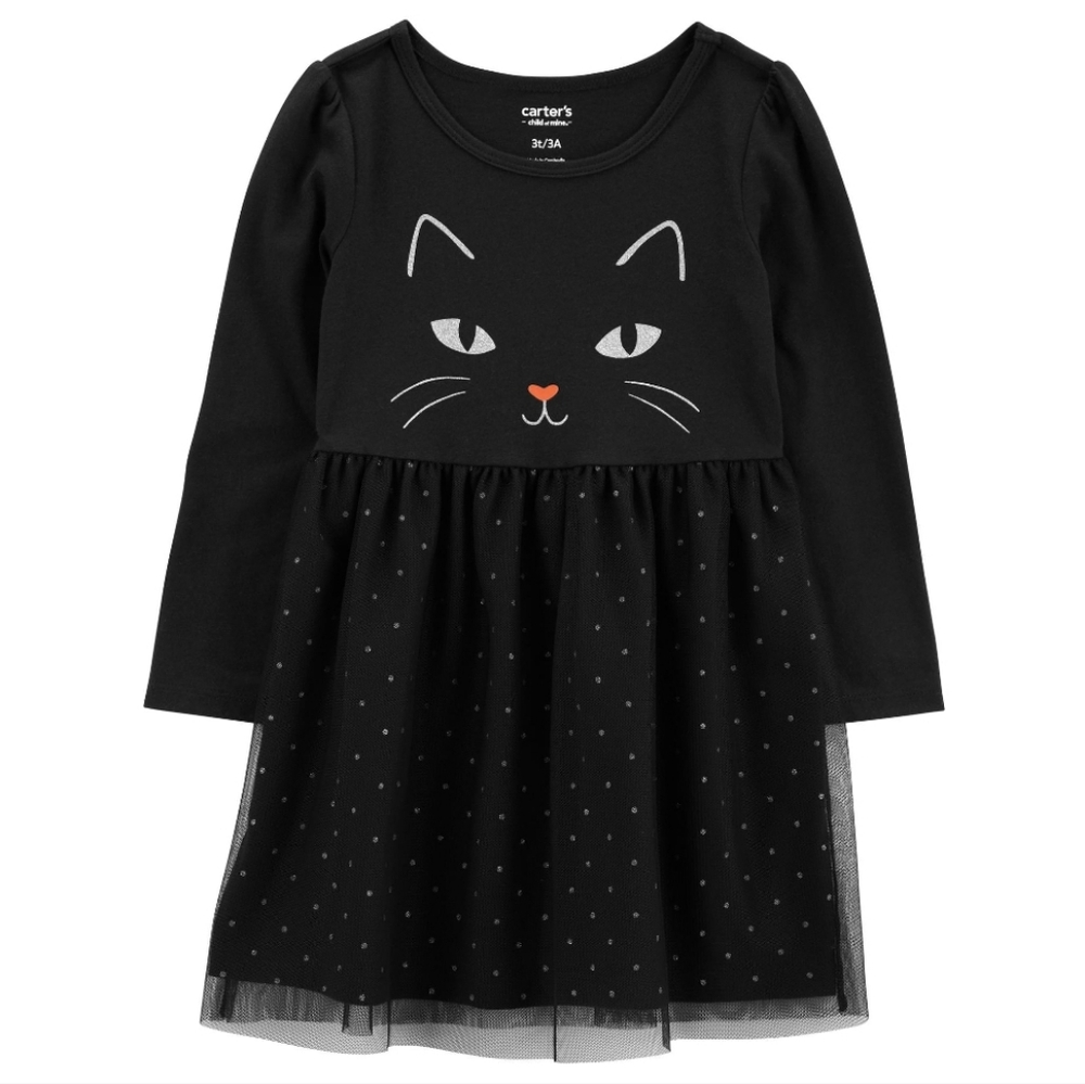 Black cat dress 12 months